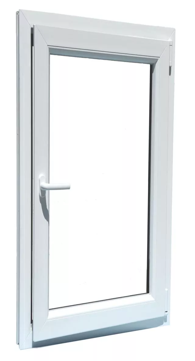 Balkonové dveře 99x224cm, bílé, otevíravé a sklopné, pravé